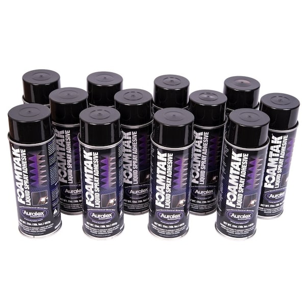 Foamtak Acoustic Foam Spray Adhesive, 12PK